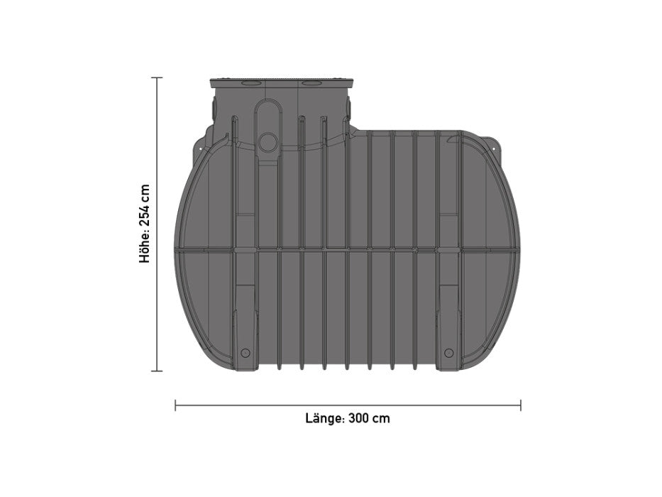 Ronde regenwater tank 10.000L