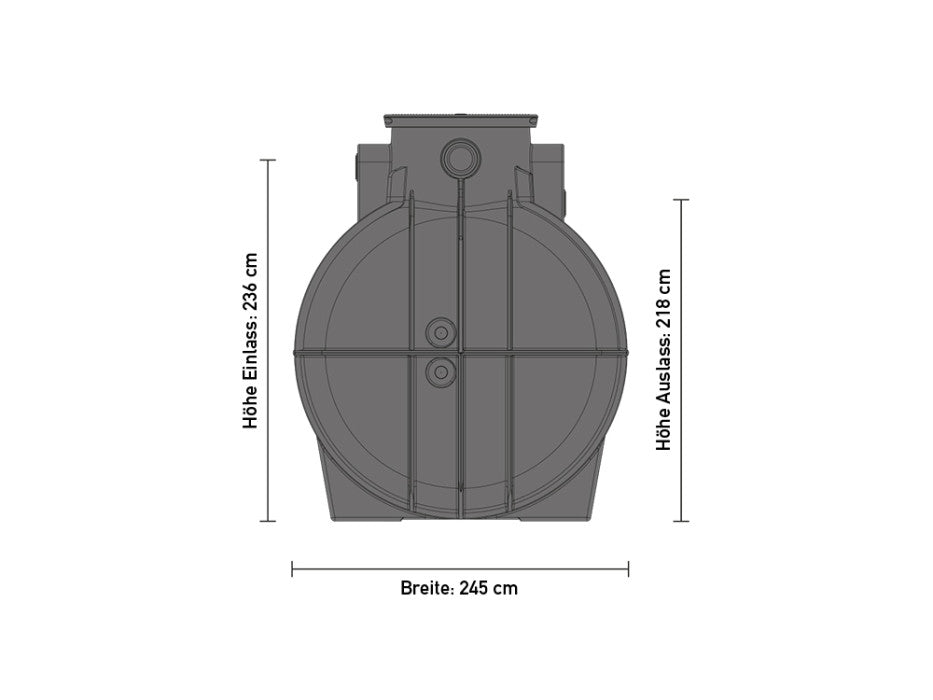 Ronde regenwater tank 10.000L