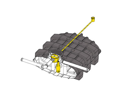 Platte regenwater tank 2500L