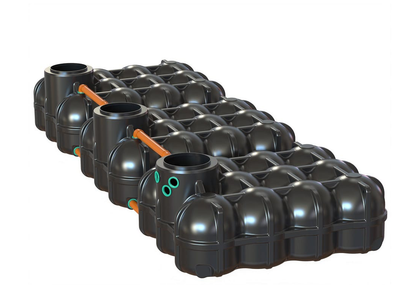 Hudson platte regenwaterput 15000L ondergronds