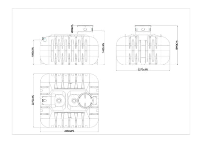 Ecoline 5500L - Regenwater tank