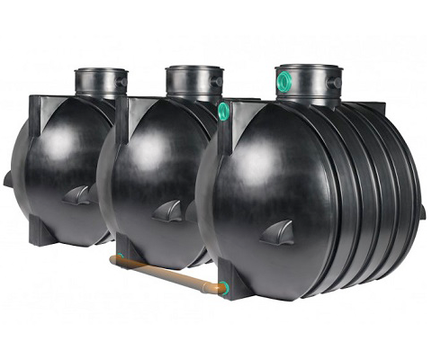 Ozeanis 18.000L - Ondergrondse PE regenwaterput (3 x 6000L)