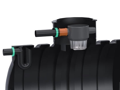 Panier filtrant intégré + siphon de trop-plein