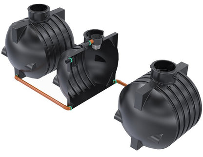 Ozeanis 18.000L - Ondergrondse PE regenwaterput (3 x 6000L)