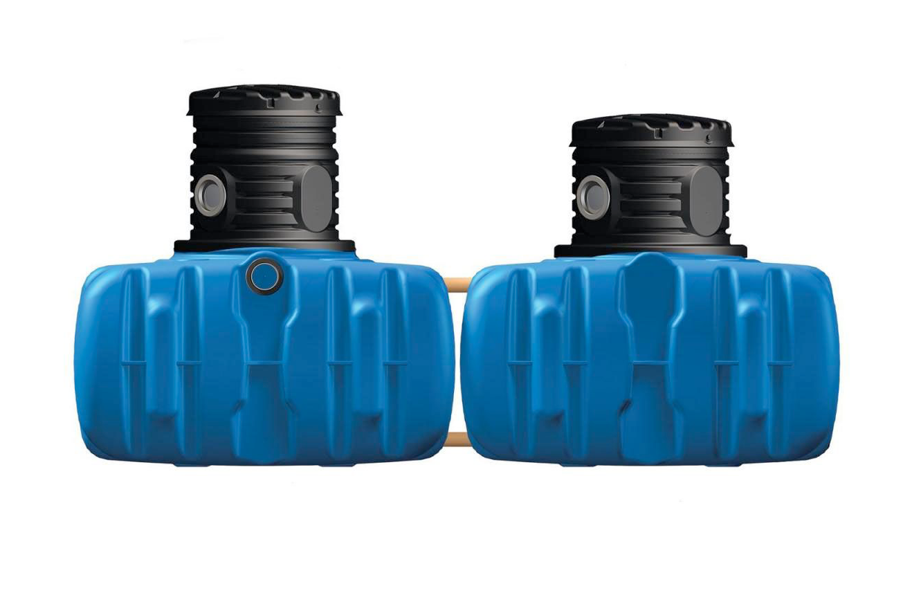 Regenwater tank 6000L Doe-het-zelf (2 x 3000L)